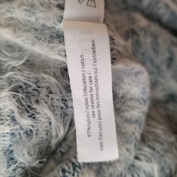 4/$25 AEROPOSTALE White Blue Fuzzy Eyelash - Picture 3 of 5